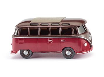 Wiking 031704 VW T1 Sambabus, braun/rot HO