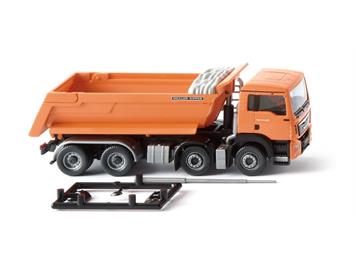 Wiking 067448 Muldenkipper MAN TGS Euro 6 Meiller, orange - H0 (1:87)