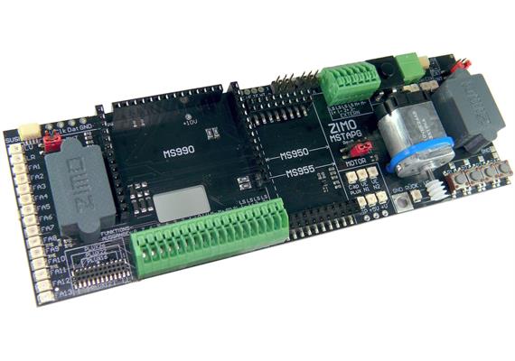 ZIMO MSTAPG Decoder-Testplatine mit Motor, Lautsprecher, 165 x 55 mm - Art.Nr. 05211820 | Bild 1