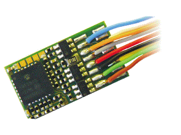 ZIMO MX630F Decoder mit 6pol. Schnittstelle an Litzen