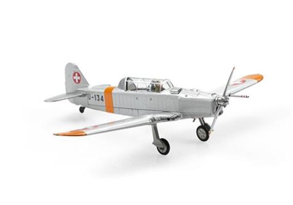 ACE 001552 Pilatus P-2-06 U-134 Orange/Alu Dübendorf (1970), 1:72