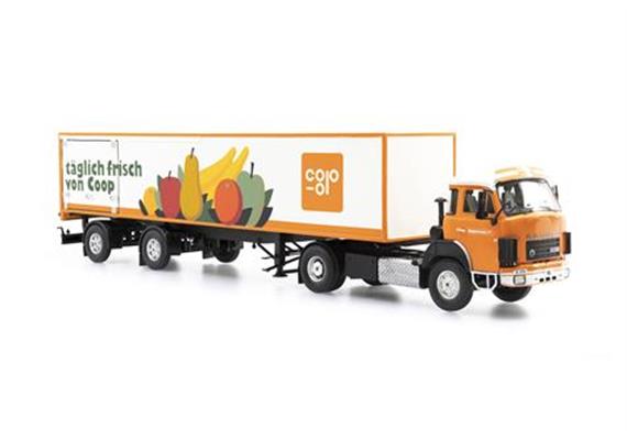 ACE 005527 Saurer D330B Frontlenker Sattelzug Coop - Massstab 1:43 | Bild 4