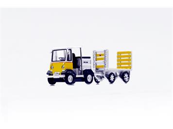 ACE 008701 Arwico Collection Edition PTT Elektroschlepper mit Anhänger TR-5047e Nefag - H0
