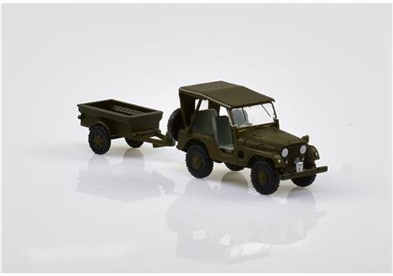 ACE Arwico Collection Edition 005102 Armee-Jeep Willys M38A1 mit Anhänger HO | Bild 4