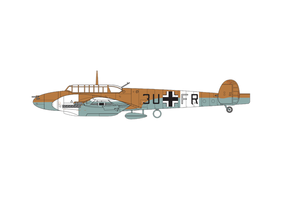 Airfix A03081A Messerschmitt Bf110E/E-2 TROP - Massstab 1:72 | Bild 2