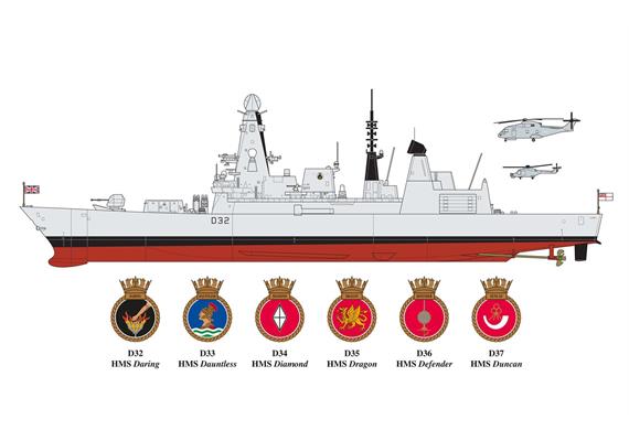Airfix A12203 Type 45 Destroyer - Massstab 1:350 | Bild 3