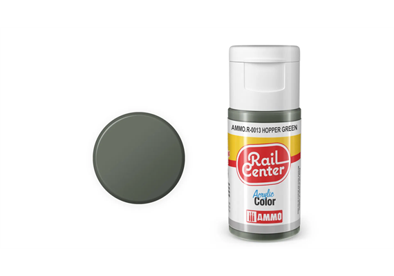 AMMO R-0013 Rail Center Hopper-Grün, matt, Acrylfarbe, 20 ml