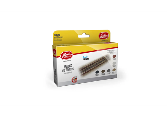 AMMO R-1015 Rail Center Gleise und Schwellen, Farb-Set