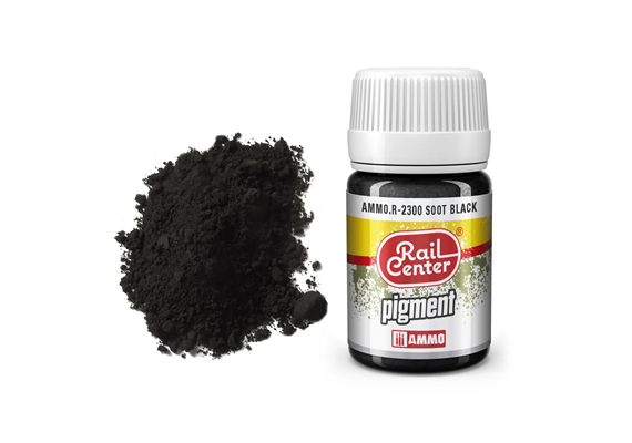 AMMO R-2300 Rail Center Rußschwarz, Pigmente, 35 ml