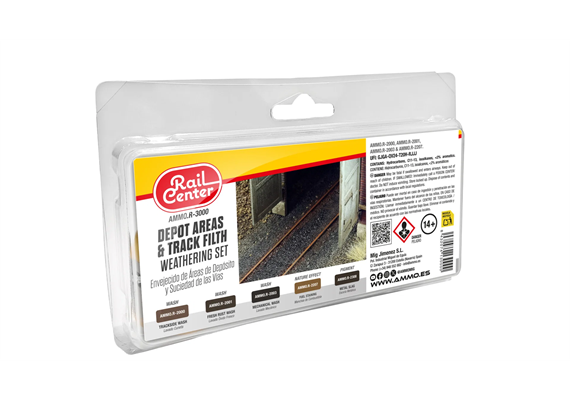 AMMO R-3000 Depot und Gleise, Alterung-Set