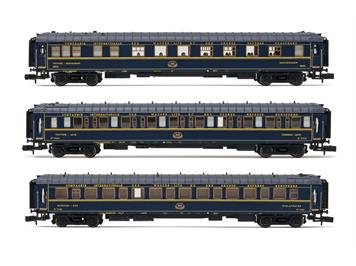 Arnold HN4402 CIWL 3 Wagen Train Bleu WR + 2x Lx Set 2Ep. III - N (1:160)