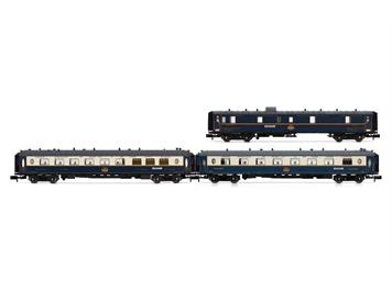 Arnold HN4490 CIWL 3-teil. Set Edelweiss Pullman Express "Fleche d'Or/Étoile du Nord" - N