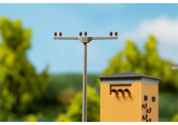 Auhagen 14489 Transformatorenhäuschen mit Betonmasten - N (1:160) | Bild 2