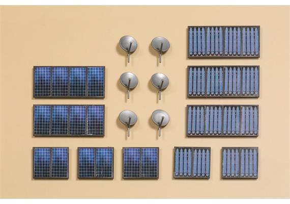 Auhagen 41651 Sat.-Anlagen, Solarkollektoren - H0 (1:87) | Bild 2