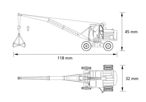 Auhagen 41675 Lader T172 Kohlegreifer - H0 1:87 | Bild 6