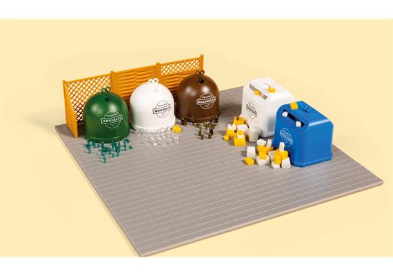 Auhagen 41695 Recycling-Container mit Zubehör - H0 (1:87) | Bild 4