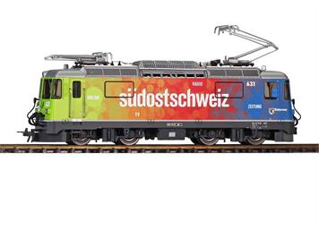 Bemo 1358 175 RhB Ge 4/4 II 631 Werbelok "Südostschweiz", digital DCC/Sound - H0m (1:87)