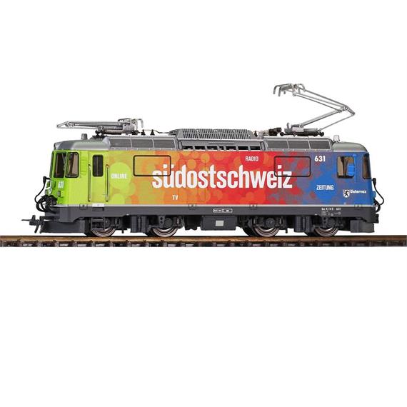 Bemo 1358 175 RhB Ge 4/4 II 631 Werbelok "Südostschweiz", digital DCC/Sound - H0m (1:87)