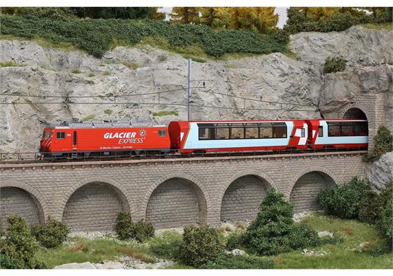 Bemo 1462 256 MGB HGe 4/4 II 106 „Glacier Express“, AC 3L, digital MM/DCC mit Sound - H0 | Bild 2