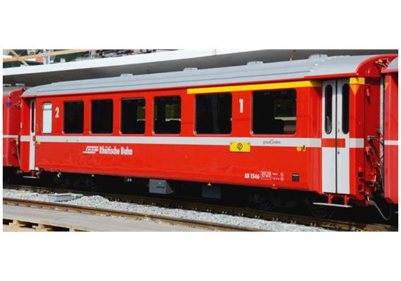 Bemo 3256 162 RhB AB 1542 Einheitswagen I BB neurot - H0m (1:87)