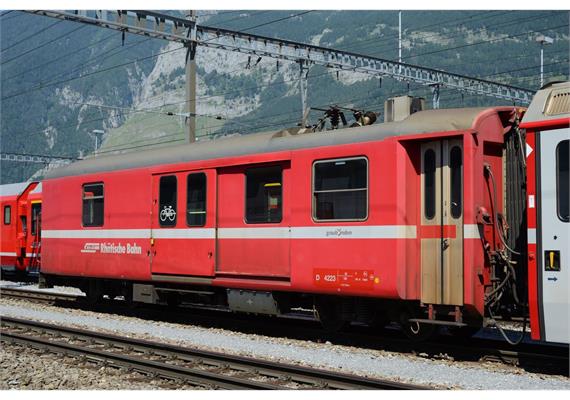 Bemo 3270 183 RhB D 4223 Packwagen neurot, Pantograph demontiert - H0m (1:87) | Bild 2