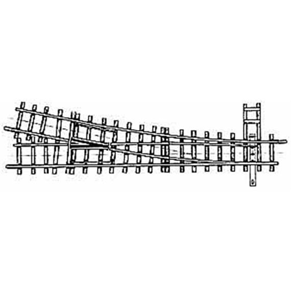 Bemo 4210 000 12° Weiche rechts, 162,3mm, R 515mm - H0m