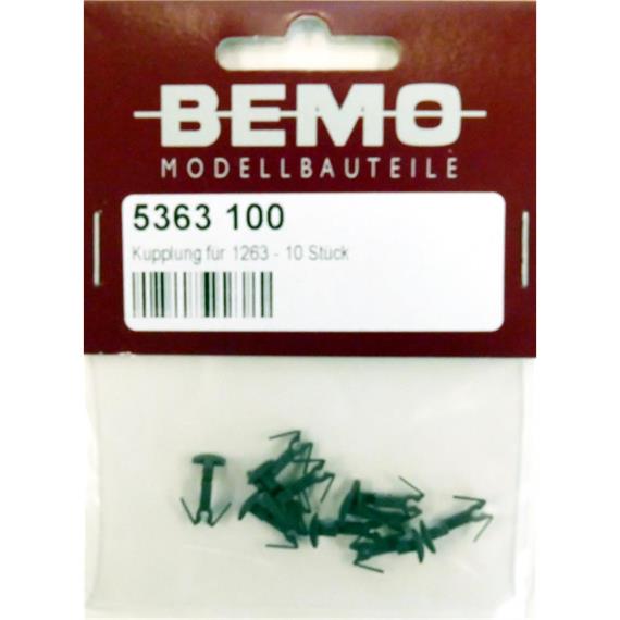 Bemo 5363 100 Kupplung für 1263 xxx, 10 Stück - H0m