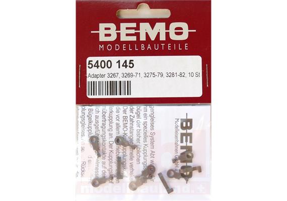 Bemo 5400 145 Kurzkupplungs-Adapter, Inhalt 10 Stück - H0m (1:87)
