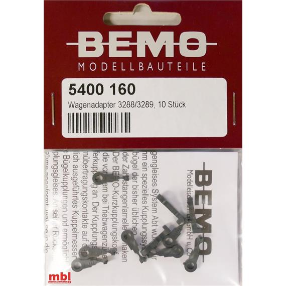 Bemo 5400 160 Kurzkupplung für 3288/3289 xxx, 10 Stück - H0m (1:87)