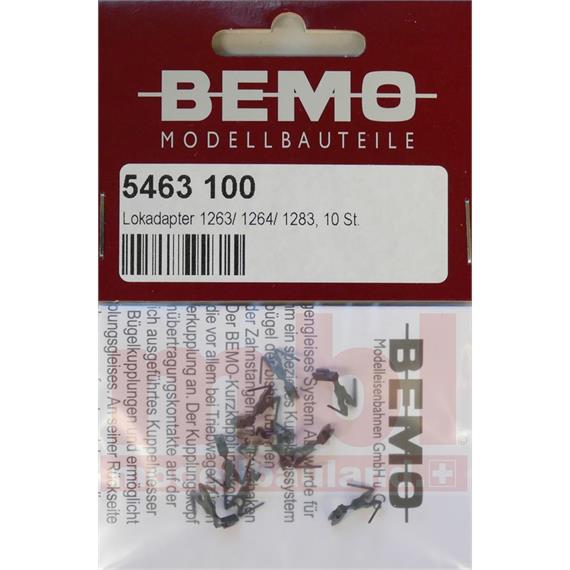 Bemo 5463100 Lokadapter 1263/ 1264/ 1283, für Kurzkupplung, 10 Stück - H0m (1:87)