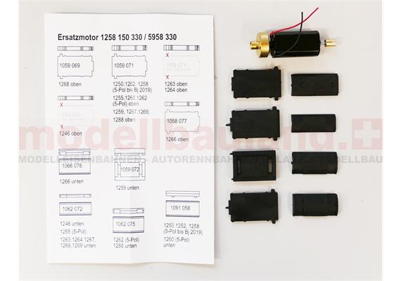 Bemo 5958 330 Motor 5-pol. für 1250/ 1252/ 1258/ 1259 - H0m (1:87) | Bild 2