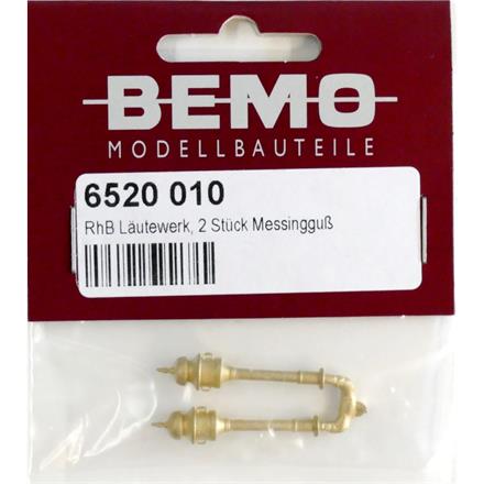 Bemo 6520 010 RhB Läutewerk, 2 Stück, Messingguss - H0m (1:87)