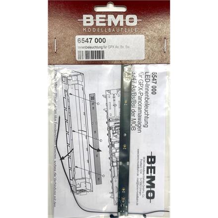 Bemo 6547 000 Innenbeleuchtung für "GoldenPass Express" As, Bs, Bsi (3247)