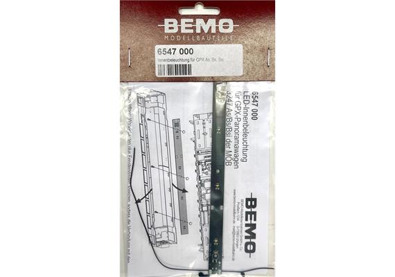 Bemo 6547 000 Innenbeleuchtung für "GoldenPass Express" As, Bs, Bsi (3247)