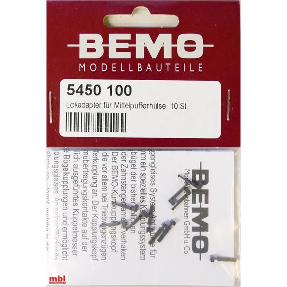 Bemo 5450 100 Kurzkupplung für Mittlpufferhülse 10 Stück (Ersatz für 5453 000)