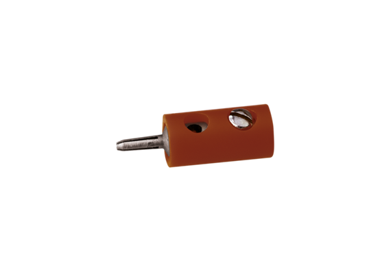 Brawa 3054 Stecker rund 2,5 mm braun, 10 Stück