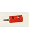 Brawa 3056 Stecker rund 2,5 mm orange, 10 Stück