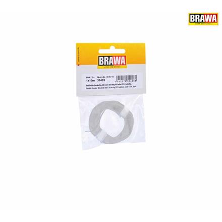 BRAWA 32409 Hochflexible Decoderlitze weiss 0,05mm, Länge 10m