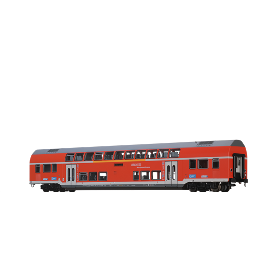 BRAWA 44510 TWINDEXX VARIO DOPPELSTOCK-MITTELWAGEN 1./2. KL. DER DB AG (ERGÄNZUNG) - DC 2L