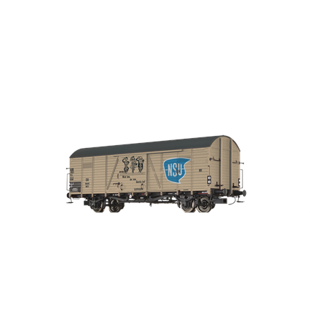 Brawa 50471 GEDECKTER GÜTERWAGEN GLR 23 "NSU" DER DB, DC 2L - H0 (1:87)