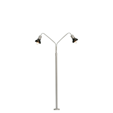 BRAWA 84055 Bogenleuchte 2fach 10 cm mit Stecksockel - H0 (1:87)