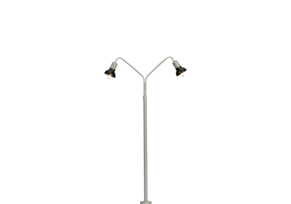 BRAWA 84055 Bogenleuchte 2fach 10 cm mit Stecksockel - H0 (1:87)
