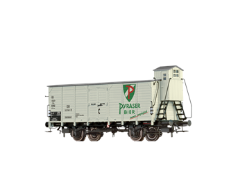 BRAWA 67480 gedeckter Güterwagen G10 "Pyraser Bier" DB N