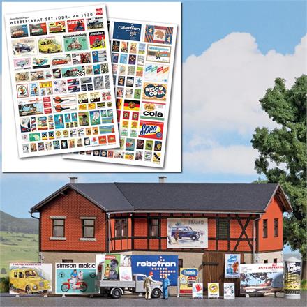 Busch 1130 Werbeplakate "DDR" - H0 (1:87)