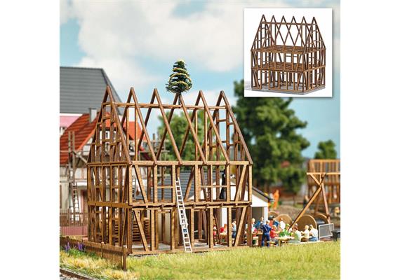 Busch 1370 Fachwerkhaus Rohbau, H0