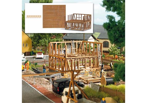 Busch 1371 Fachwerkhaus im Bau, H0