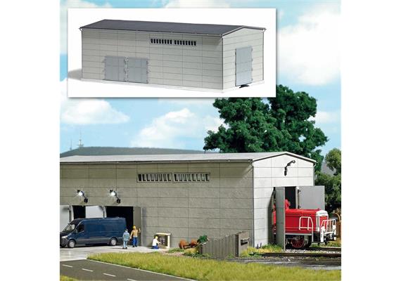 Busch 1398 Betonfertighalle H0