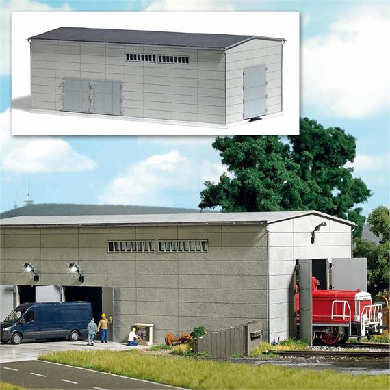 Busch 1398 Betonfertighalle H0