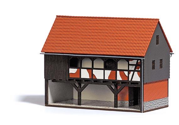 Busch 1511 Unterstand (4-Seiten-Hof) HO