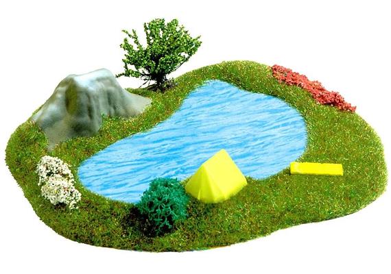 Busch 3101 Kleiner See mit Zelt - H0 (1:87)